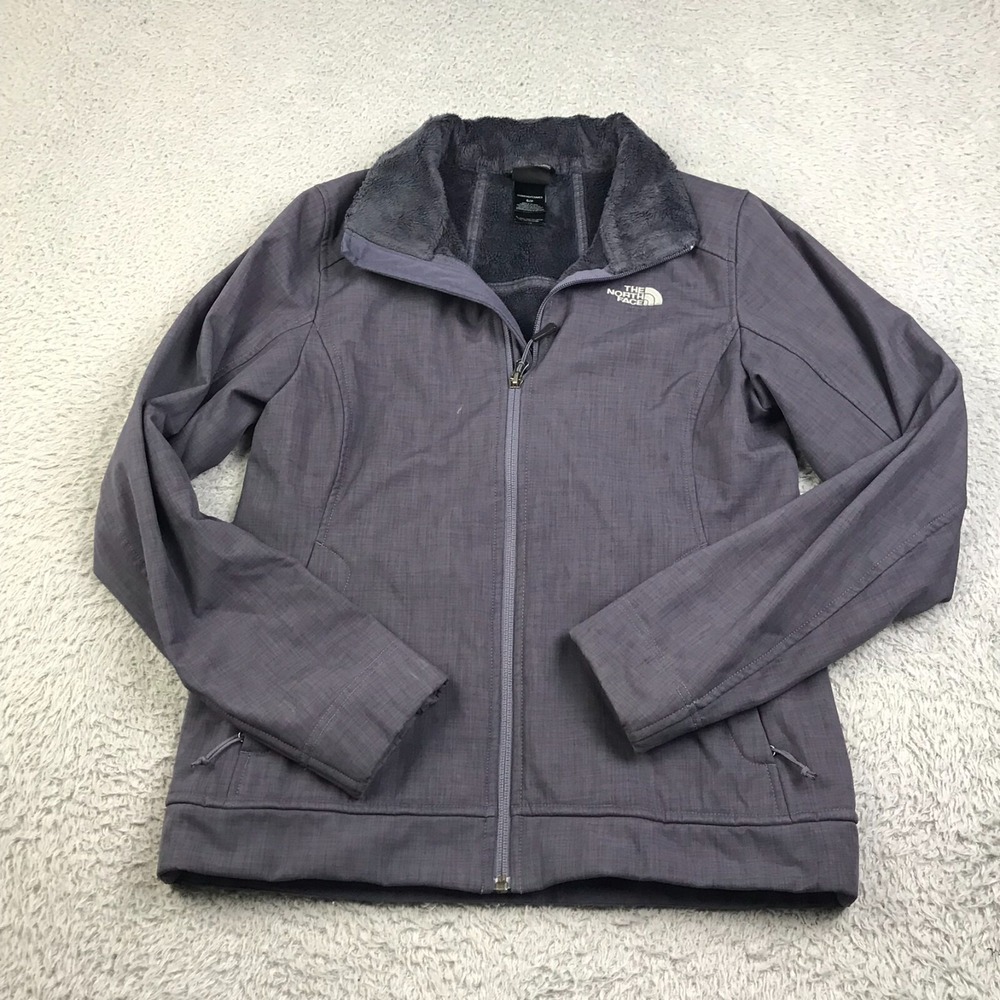 The North Face Apex Chromium Jacket Womens S Purple Softshell Fleece Lined
